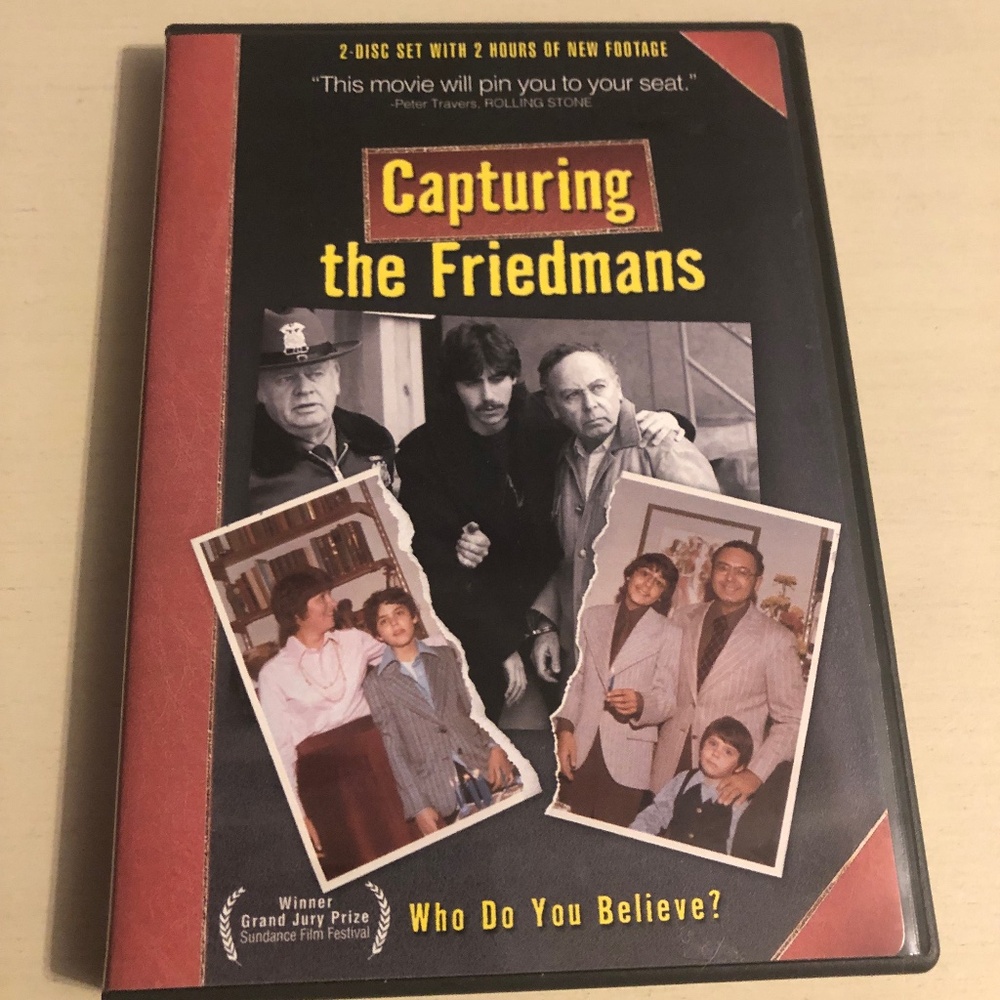 Capturing the Friedmans (DVD, 2004, 2-Disc Set) Great Condition True Crime Story